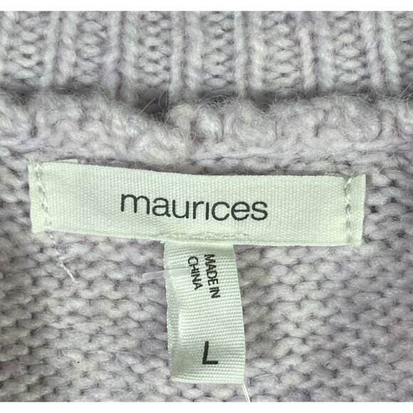 Maurices Womens Size Large Cozy Pullover Sweater With Textured Knit Design - Picture 8 of 8